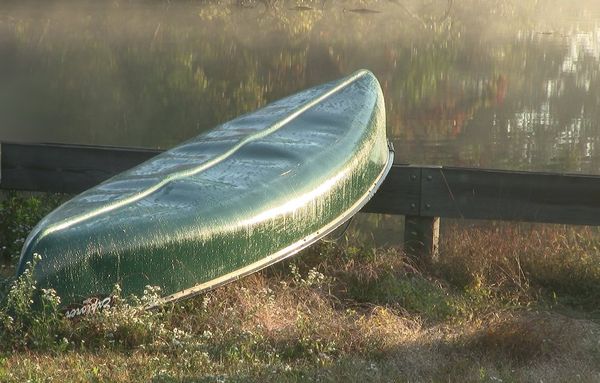 well used canoe, edited...