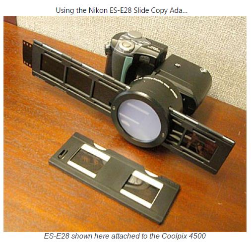 Nikon ES-E28 adapter...