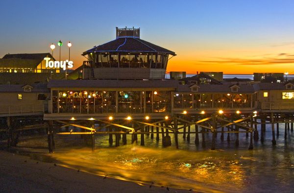 Sunset Dining at Tony's on the Pier...