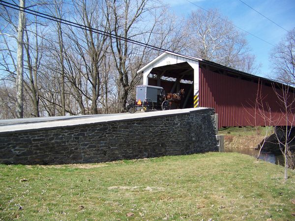 Eshleman's Mill Covered Bridge. Lancaster Co. PA...