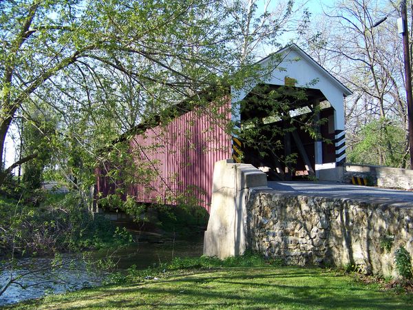 Seigrist's Mill Covered Bridge. LancasterCo. PA . ...