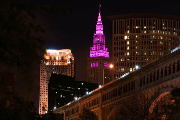 Terminal Tower for Komen for the Cure...