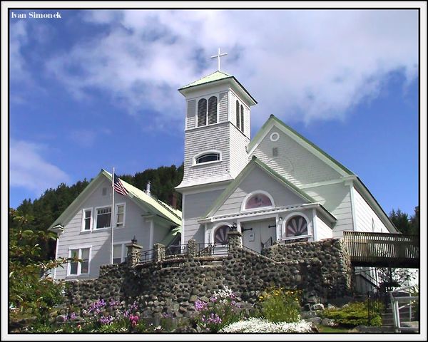 The oldest Catholic church in Alaska,St.Rose of Li...