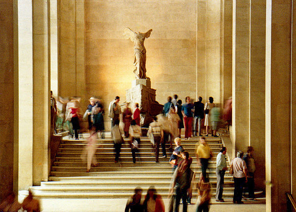 Winged Victory, Louvre, hand held, available lite,...