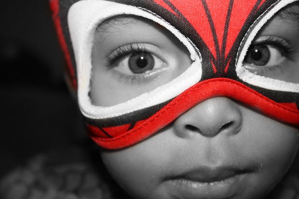 My son as Spiderman...