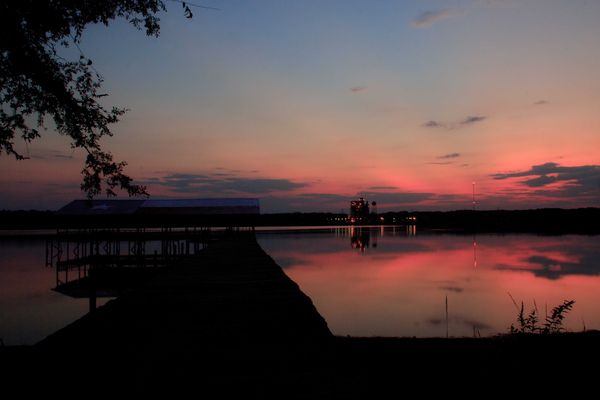 Sunset over Lake Striker...