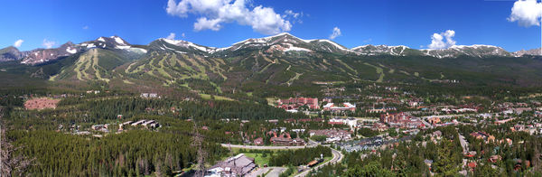 This is a view of the ski town of Breckenridge, Co...