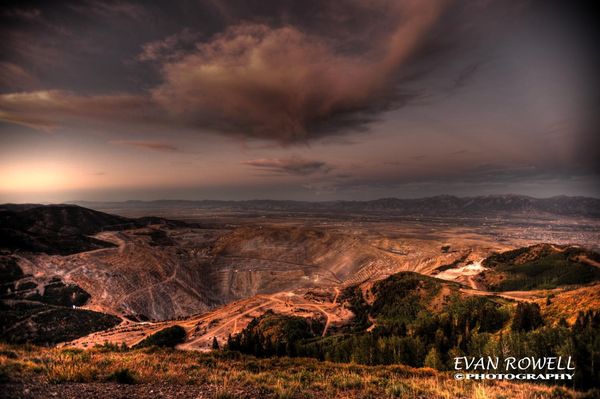 The Kennecott Copper Mine in Salt Lake City Utah...