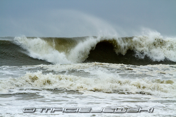 Wave from Hurricane Irene...