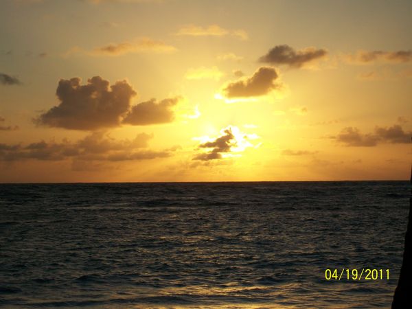 sunset in the dominican republic...