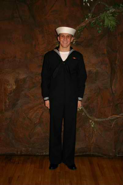 Graduation after boot camp, our Sailor...