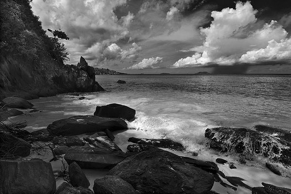Trunk Bay in Black and White...