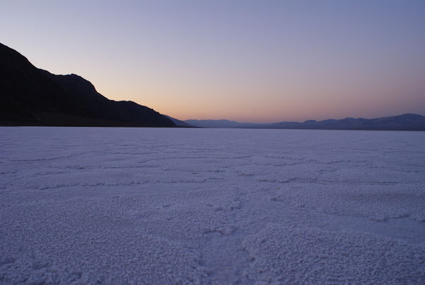Badwater Basin at sunrise, Death Valley...