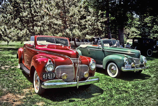 1941 Plymouth and 1940 Ford...