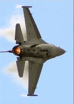 Marine F-18 fly-by...