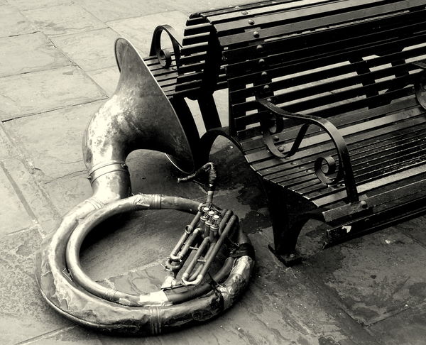 Street player's instrument...
