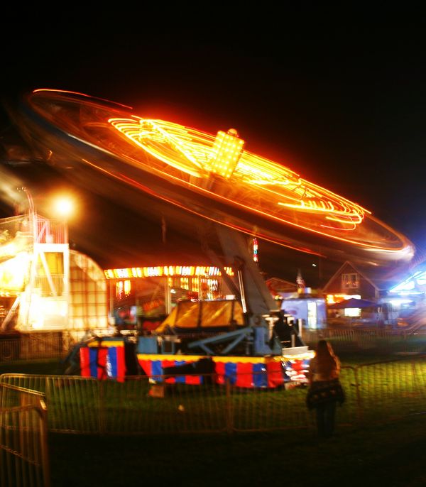 rides at the fair Dover Foxcroft Maine 2011 night pictures are always