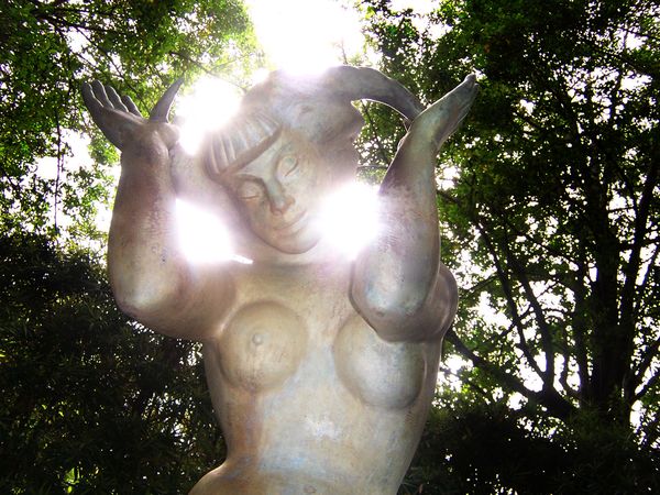 Persephone in the garden behind the Gibb Museum Ch...
