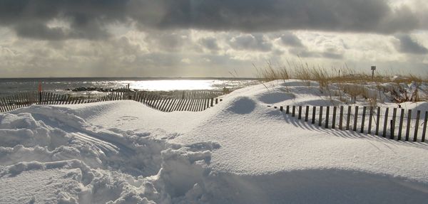 Snowy Beach at the Point...