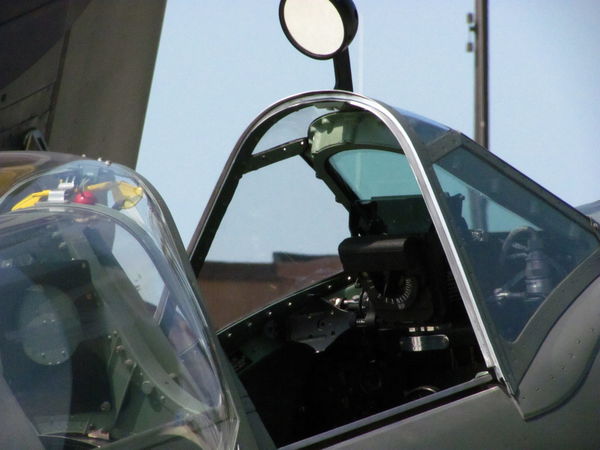 Cockpit shot.  This was it's first airshow. Just f...