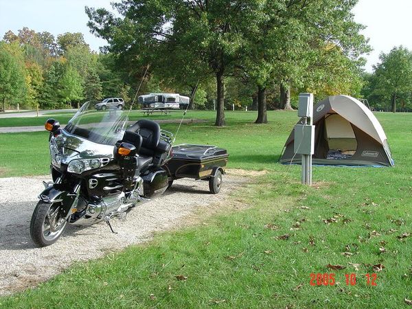 first motorcycle camper with the Wing...