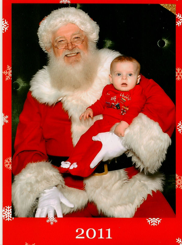 First Photo with Santa...