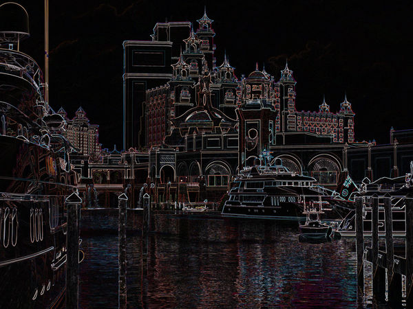 Atlantis at Night-PSE8 Watercolor...
