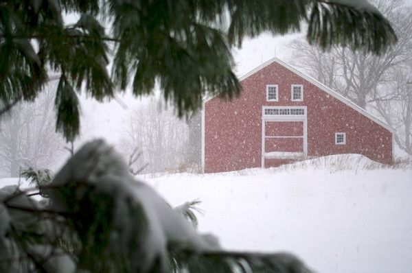 Snow is coming - a barn full of treasures......