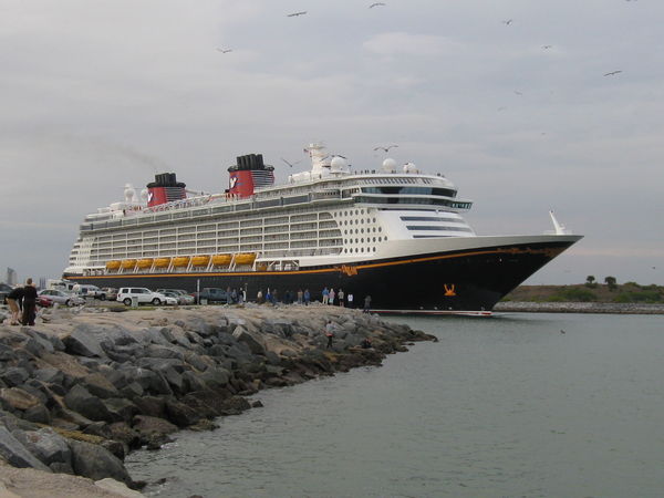 The Disney Dream leaving Port Canaveral...