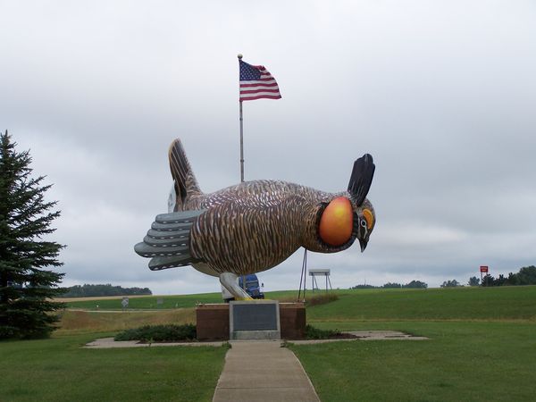 World's largerst Prarie Chicken, Rothsay, Minnesot...
