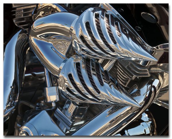 Chrome on a motorcycle...