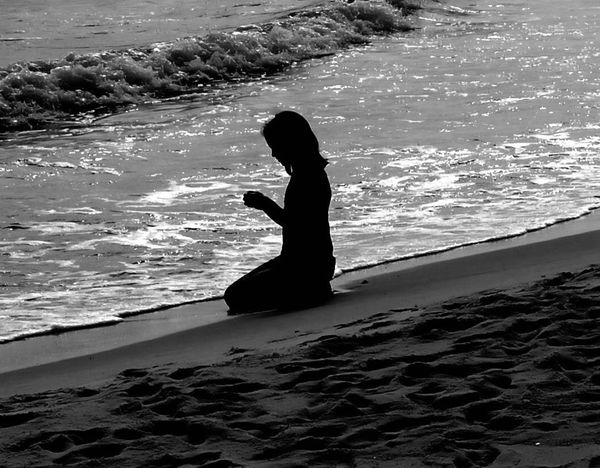 Child on the beach...