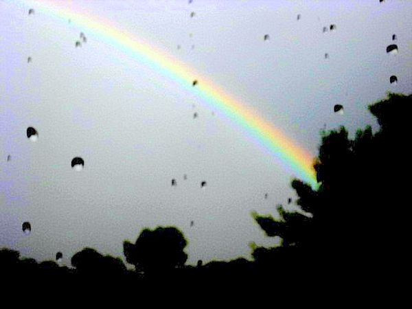 Rainbow through Raindrops (Distorted on purpose!)...