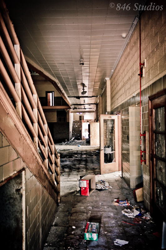 Abandoned Lincoln School, Danville, Illinois...
