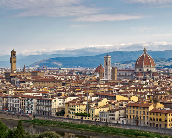 Florence from Viewpoint above Arno River (2011)...