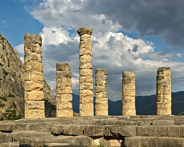 Columns, Temple of Apollo, Delphi...