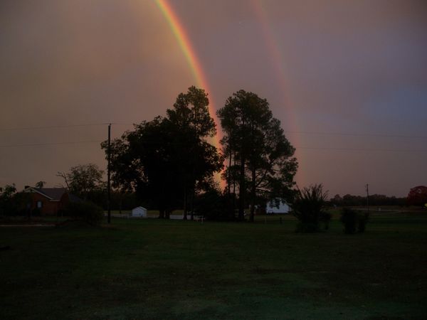 Rainbow after a bad storm....
