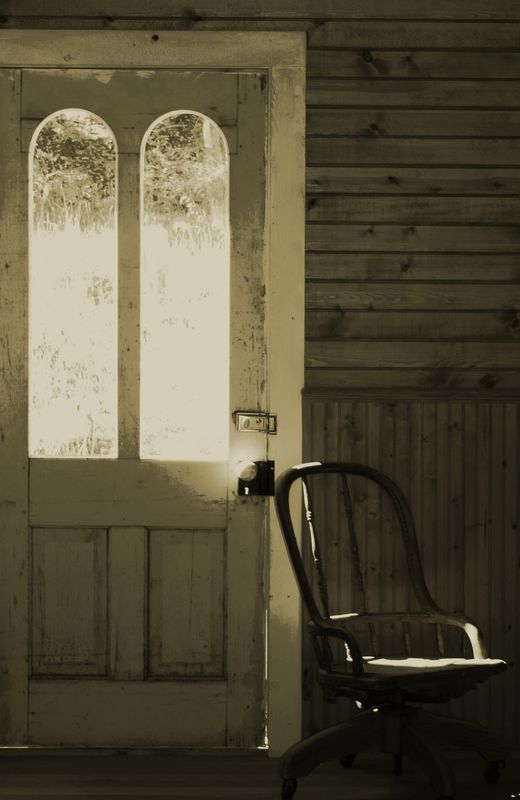 Door and chair...