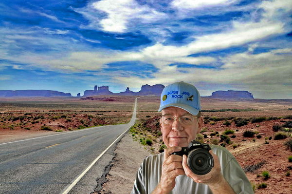 On the road to Monument Valley...