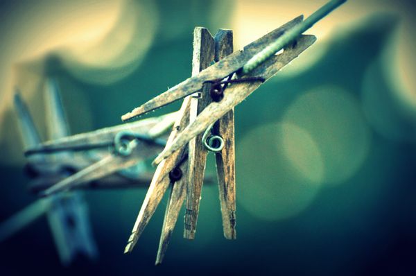 Clothes pins I looked at 2 weeks before taking a p...
