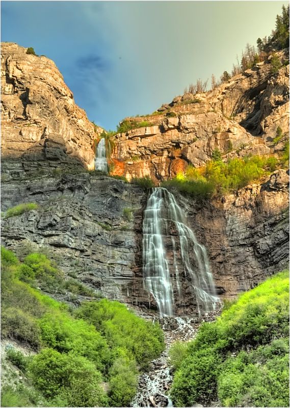 Bridal Veil Falls in Provo Canyon, Utah...