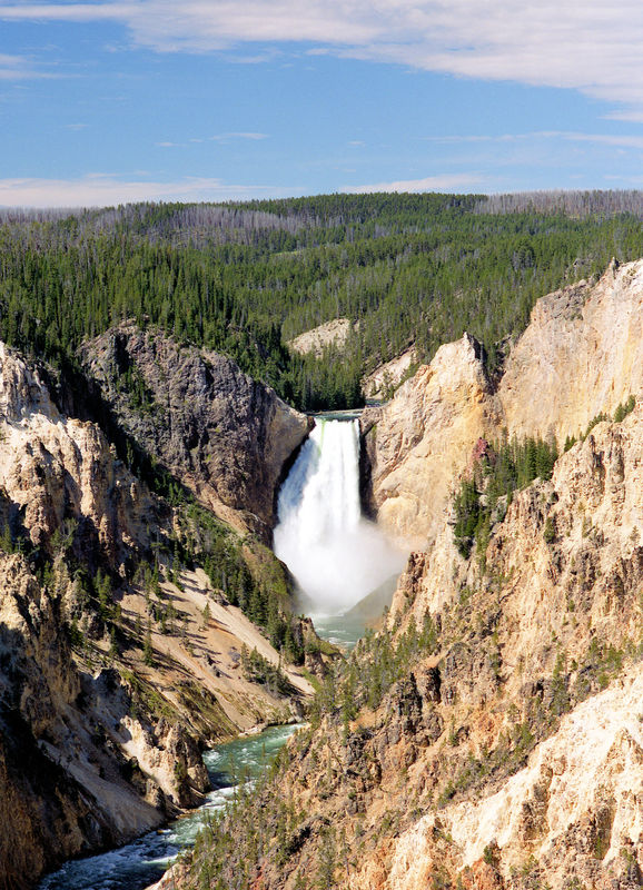 Lower falls of the Yellowstone...