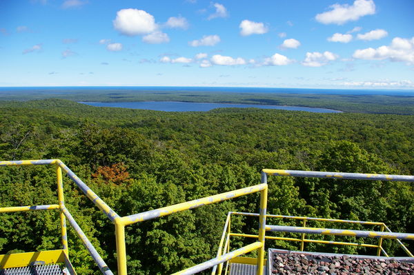 View from the top of an old radar tower...