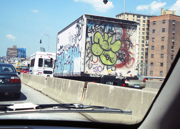 New York City freeway art...