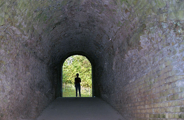 Tunnel in the Roman Gladiator Stadium...