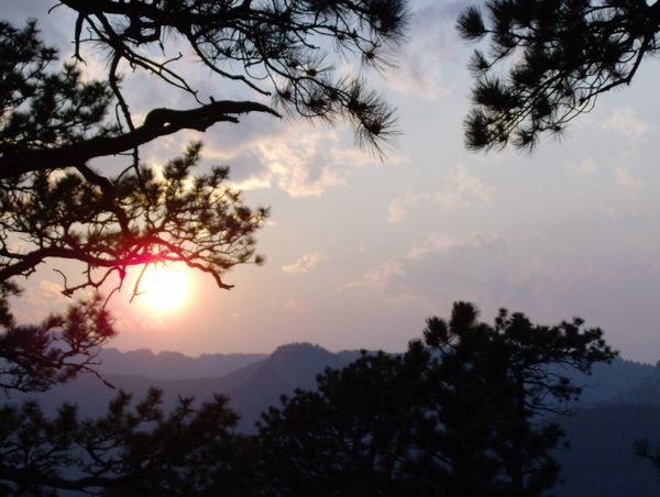 sunset in the Black Hills...
