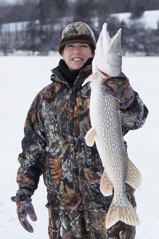Me, with the 34" pike I caught :)...
