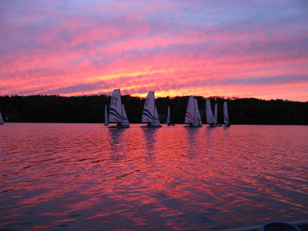 Sailing practice at Tufts...