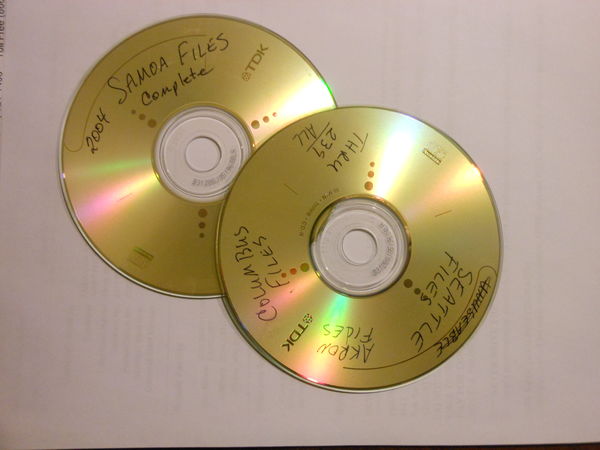Sharpie on CD, no damages...