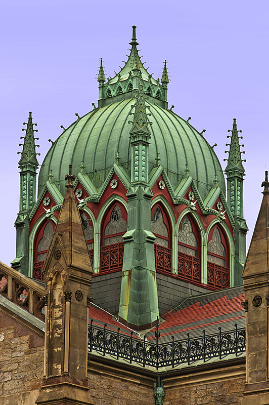 Detail of Church in Boston...